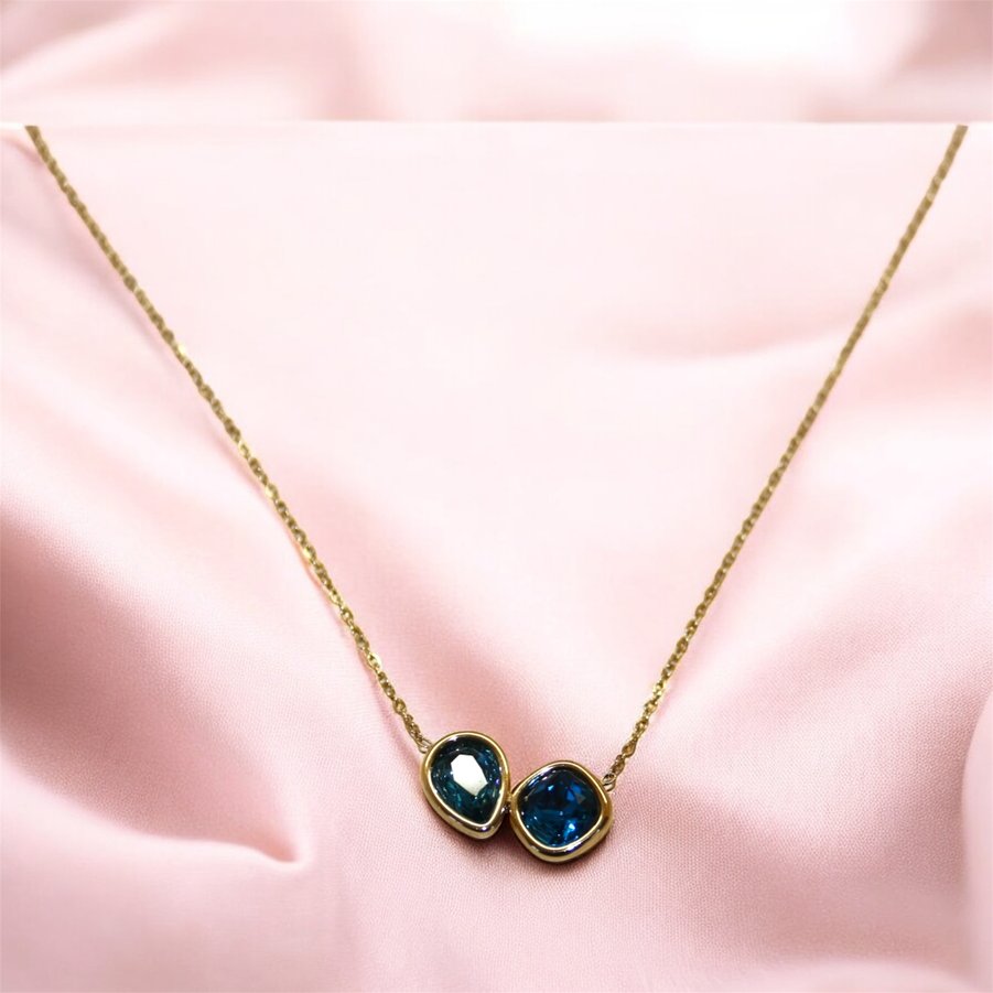 Collier Sofia Bleu Céleste