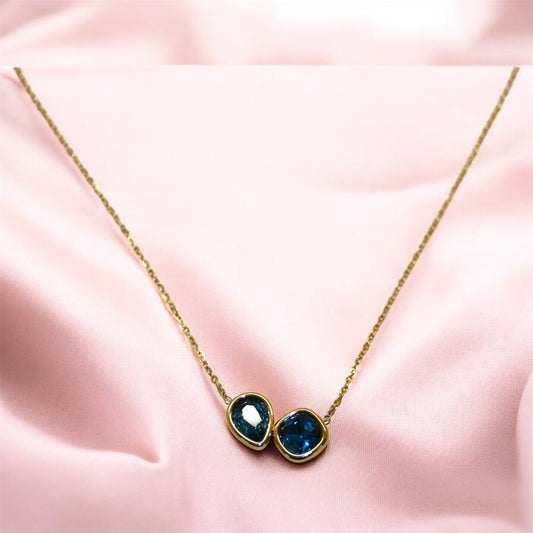 Collier Sofia Bleu Céleste